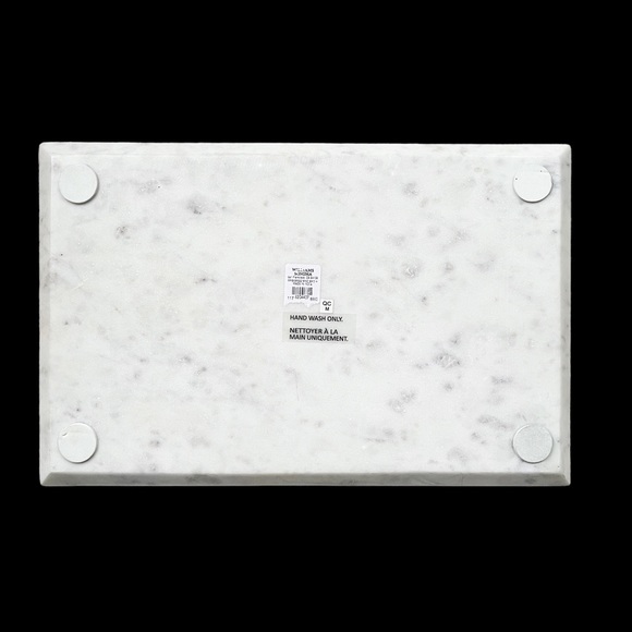 NWT Williams Sonoma Marble & Brass Monogram “H”Board - Picture 9 of 10